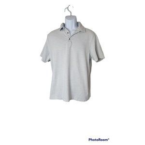 Z by Zella Men's light gray Polo Shirt Size L EUC